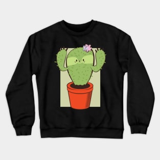 Cactus Sloth Tshirt Gift Crewneck Sweatshirt